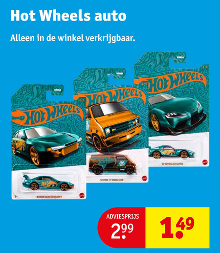 Hot Wheels   miniatuur auto folder aanbieding bij  Kruidvat - details