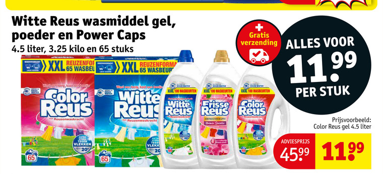 Color Reus   wasmiddel folder aanbieding bij  Kruidvat - details