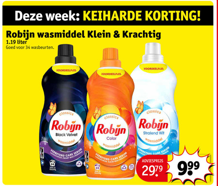 Robijn   wasmiddel folder aanbieding bij  Kruidvat - details