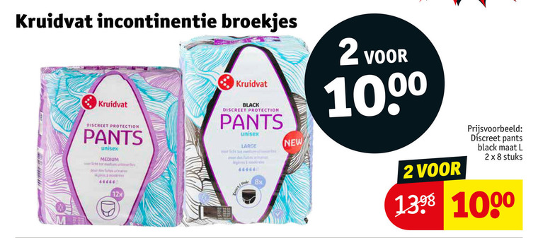 Kruidvat Huismerk   incontinentieverband folder aanbieding bij  Kruidvat - details