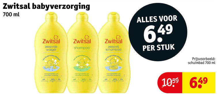 Zwitsal   babyverzorging, babyshampoo folder aanbieding bij  Kruidvat - details