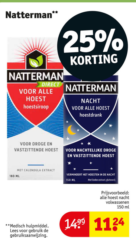 Natterman   hoestsiroop folder aanbieding bij  Kruidvat - details