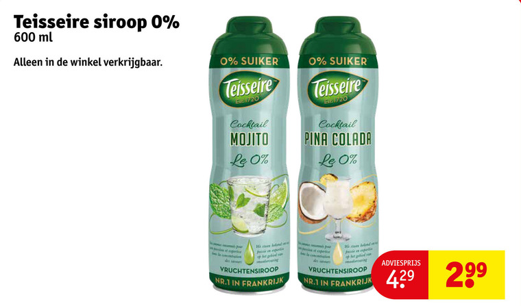 Teisseire   limonadesiroop folder aanbieding bij  Kruidvat - details