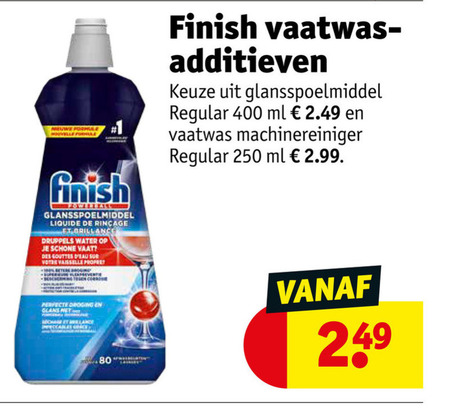 Finish   vaatwasmachinereiniger folder aanbieding bij  Kruidvat - details