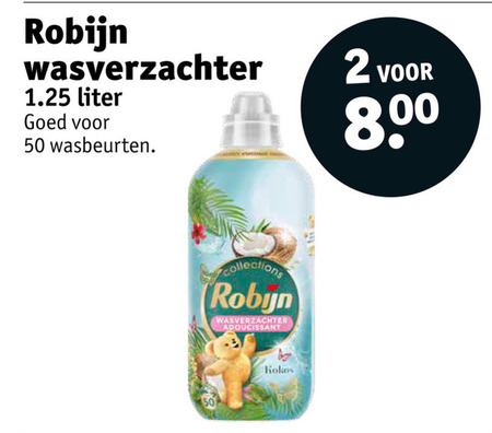 Robijn   wasverzachter folder aanbieding bij  Kruidvat - details