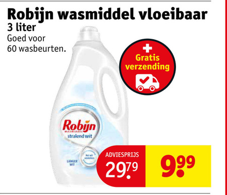 Robijn   wasmiddel folder aanbieding bij  Kruidvat - details