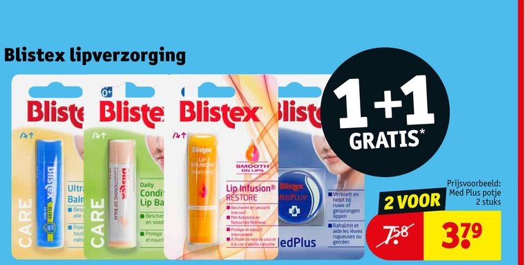 Blistex   lippenbalsem folder aanbieding bij  Kruidvat - details