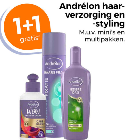 Andrelon   conditioner, shampoo folder aanbieding bij  Trekpleister - details