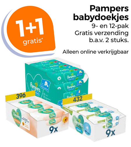 Pampers   billendoekjes folder aanbieding bij  Trekpleister - details