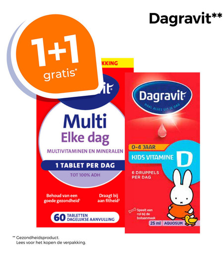 Dagravit   multivitaminen folder aanbieding bij  Trekpleister - details