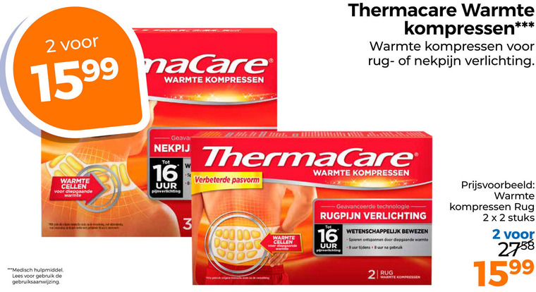 ThermaCare   warmtecompres folder aanbieding bij  Trekpleister - details