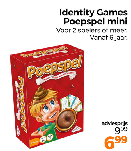 Identity Games   kinderspelletje folder aanbieding bij  Trekpleister - details