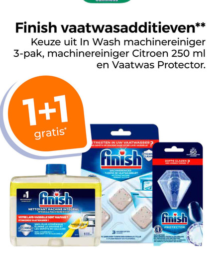 Finish   vaatwasmachinereiniger folder aanbieding bij  Trekpleister - details