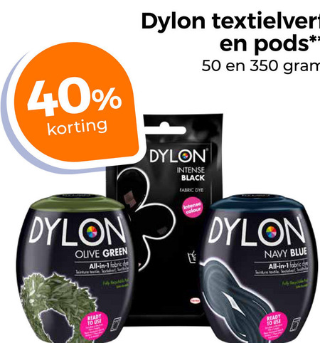 Dylon   textielverf folder aanbieding bij  Trekpleister - details