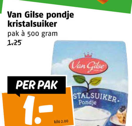 Van Gilse   suiker folder aanbieding bij  Poiesz - details