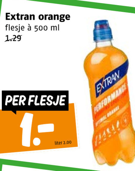 Extran   sportdrank folder aanbieding bij  Poiesz - details