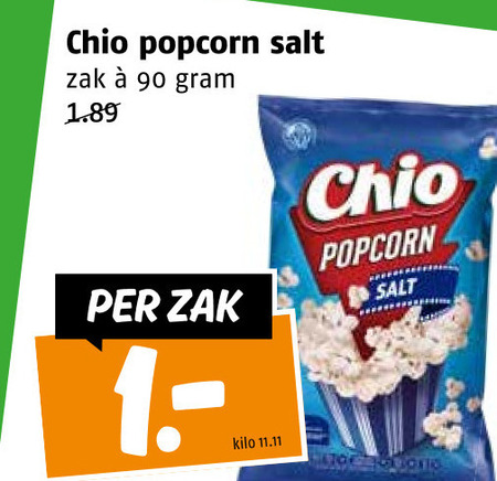 Chio   popcorn folder aanbieding bij  Poiesz - details