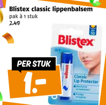 Blistex   lippenbalsem folder aanbieding bij  Poiesz - details