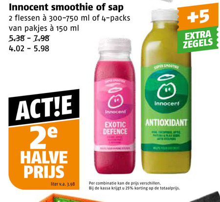 Innocent   fruitsmoothie folder aanbieding bij  Poiesz - details