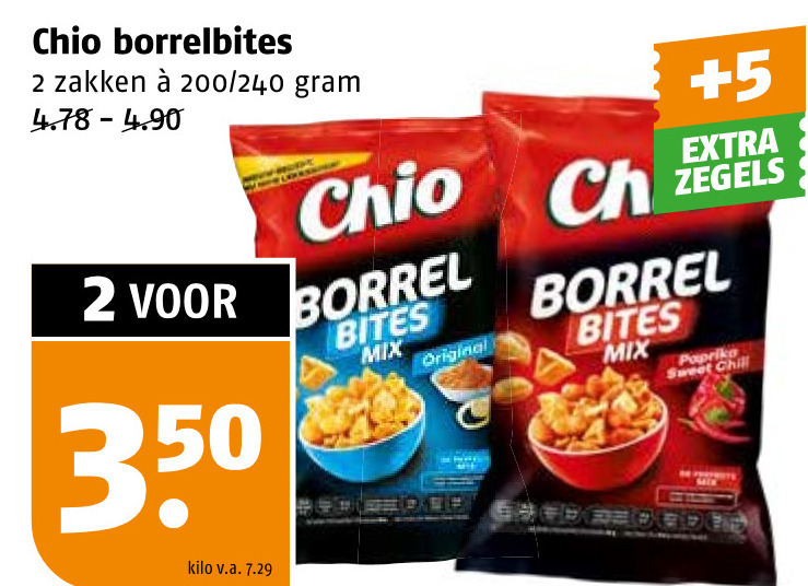 Chio   borrelnootjes folder aanbieding bij  Poiesz - details