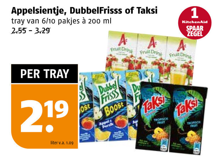 Appelsientje   fruitdrank folder aanbieding bij  Poiesz - details