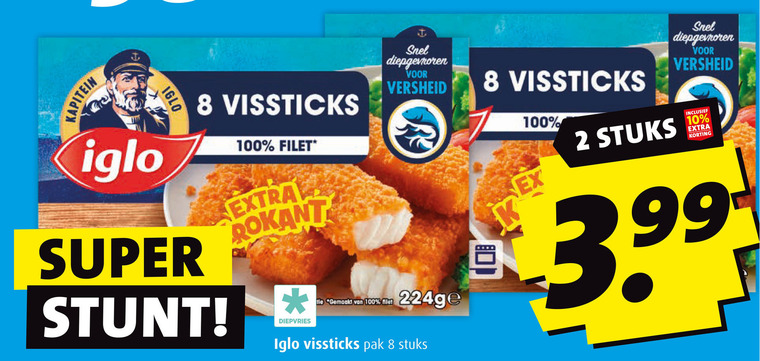 Iglo   vissticks folder aanbieding bij  Boni - details