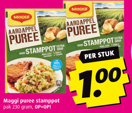 Maggi   aardappelpuree folder aanbieding bij  Boni - details