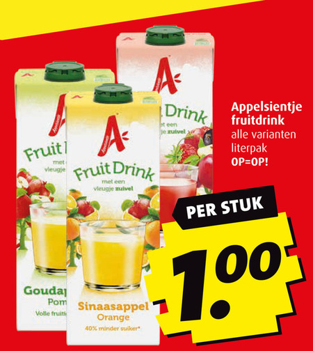 Appelsientje   fruitdrank folder aanbieding bij  Boni - details