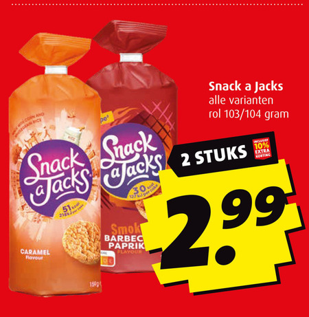 Snack a Jacks   rijstwafels folder aanbieding bij  Boni - details