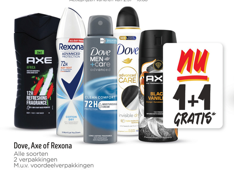 Axe   douchegel, deodorant folder aanbieding bij  Jumbo - details