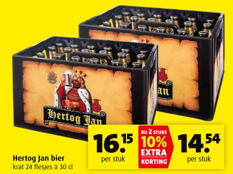 Hertog Jan   krat bier folder aanbieding bij  Boni - details