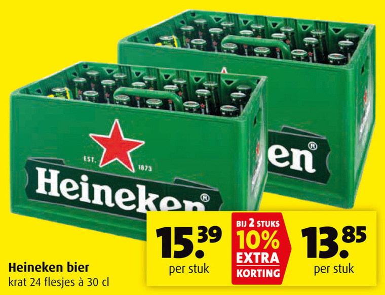 Heineken   krat bier folder aanbieding bij  Boni - details