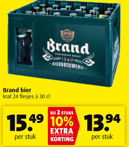 Brand   krat bier folder aanbieding bij  Boni - details