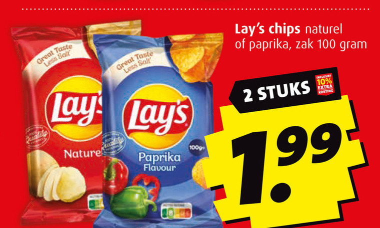 Lays   chips folder aanbieding bij  Boni - details