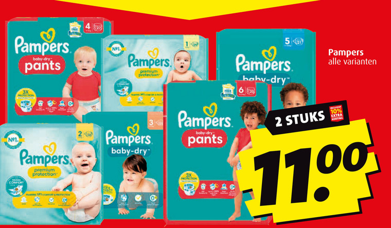 Pampers   luiers, luierbroekjes folder aanbieding bij  Boni - details