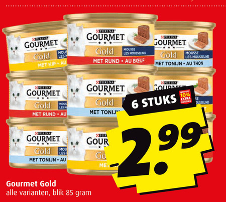 Gourmet   kattenvoer folder aanbieding bij  Boni - details