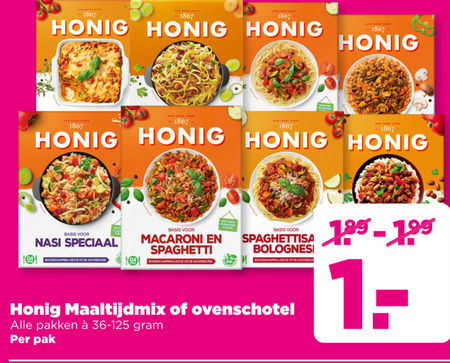 Honig   maaltijdmix folder aanbieding bij  Plus - details