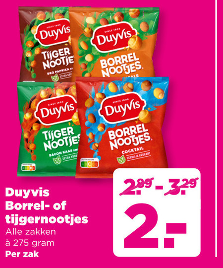 Duyvis   borrelnootjes folder aanbieding bij  Plus - details