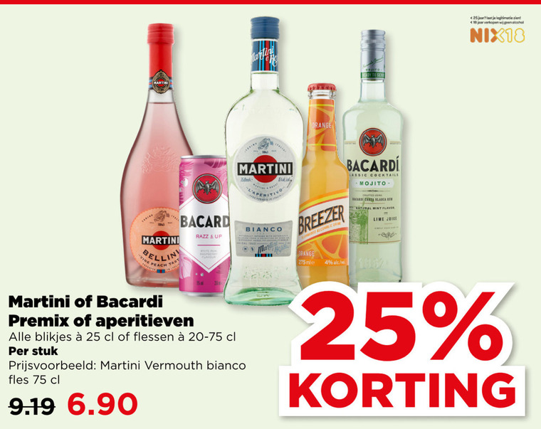 Bacardi   mixdrank folder aanbieding bij  Plus - details