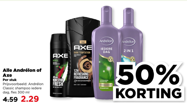 Andrelon   douchegel, deodorant folder aanbieding bij  Plus - details