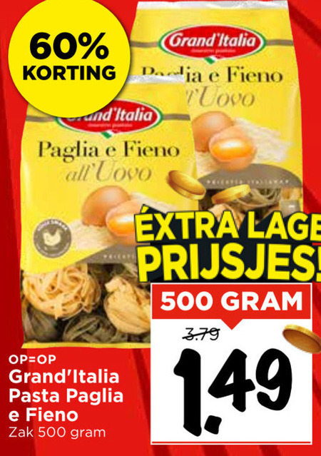 Grand Italia   pasta folder aanbieding bij  Vomar - details