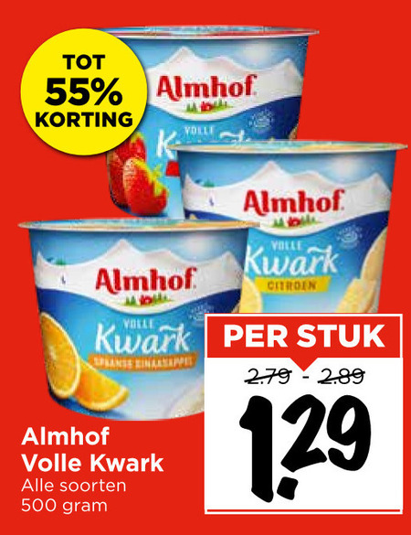 Almhof   kwark folder aanbieding bij  Vomar - details