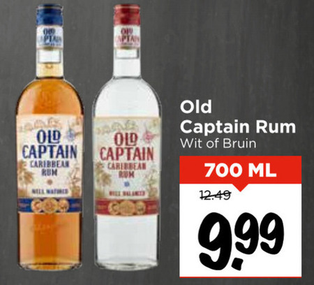 Old Captain   rum folder aanbieding bij  Vomar - details