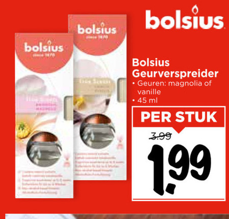 Bolsius   luchtverfrisser folder aanbieding bij  Vomar - details