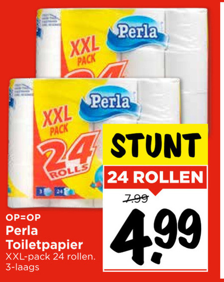 Perla   toiletpapier folder aanbieding bij  Vomar - details