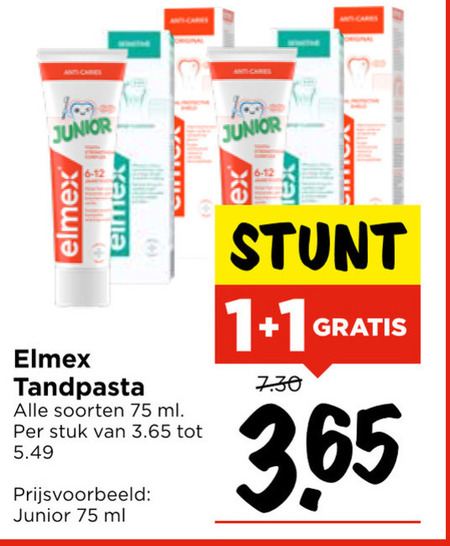 Elmex   tandpasta folder aanbieding bij  Vomar - details