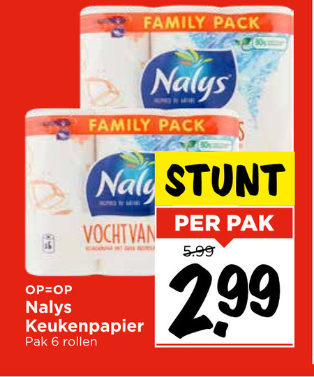 Nalys   keukenpapier folder aanbieding bij  Vomar - details