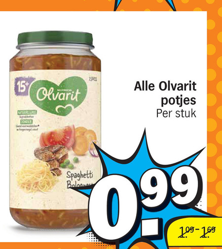 Olvarit   babyvoeding folder aanbieding bij  Albert Heijn - details