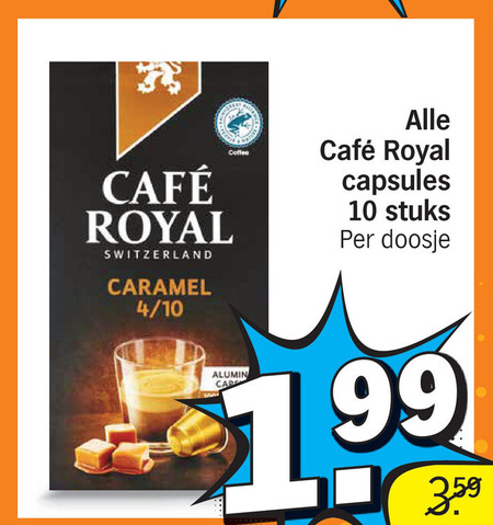 Cafe Royal   koffiecups folder aanbieding bij  Albert Heijn - details