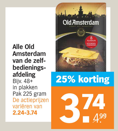 Old Amsterdam   kaasplakken, kaas folder aanbieding bij  Albert Heijn - details